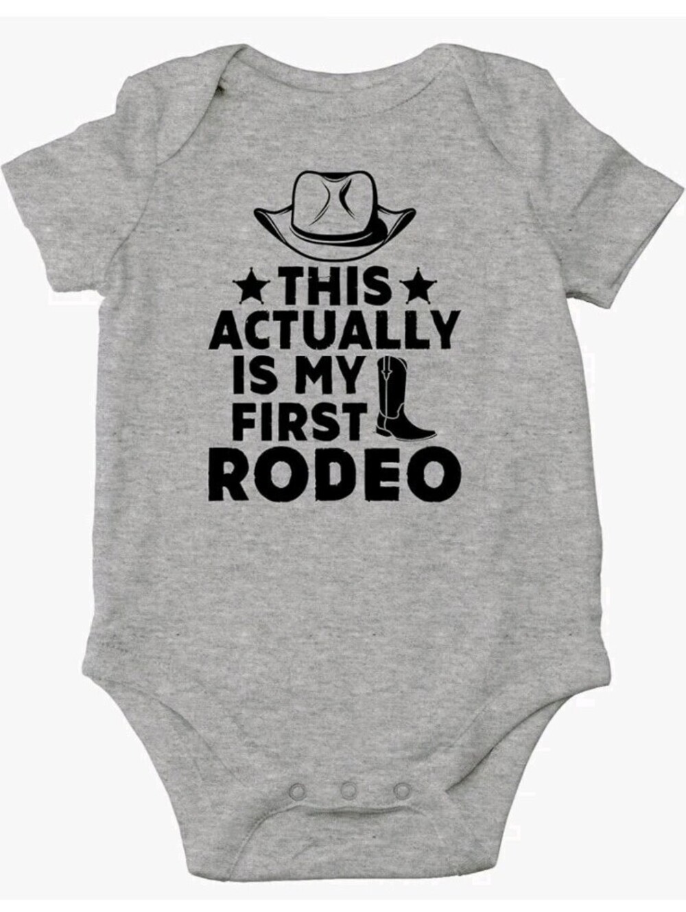 This Is Actually My First Rodeo Baby Bodysuit Cute Outfit Infant (12 Month)